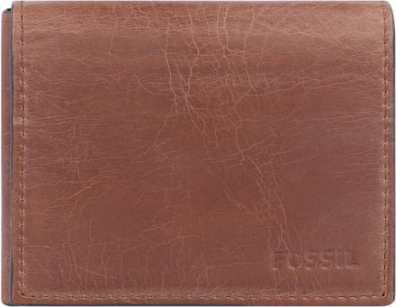 Fossil Derrick Portemonnee Leer 10 cm - Jongens - Horizontaal - brown