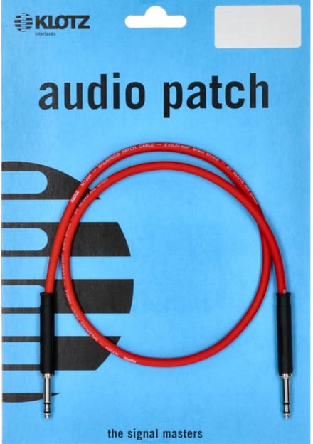 Klotz M4TT3-0060 Patchkabel stereo 60 cm - Stereo patch kabel