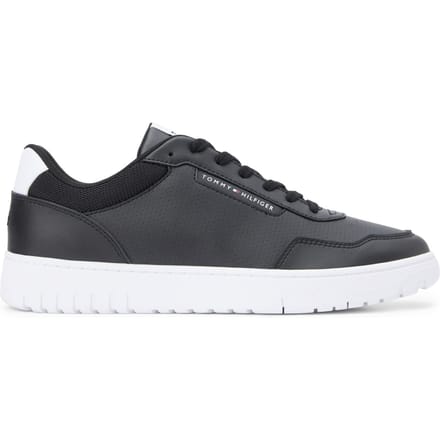 Tommy Hilfiger Basket Core Lite Leather Shoes Black Größe: 43 | Trainers Outlet | Herren | Schwarz