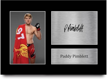 Gedrukte Gesigneerde Foto van Vechtsporter - UFC Memorabilia Cadeau