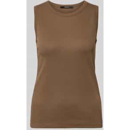 Tanktop met ribstructuur model 'Kleanne'