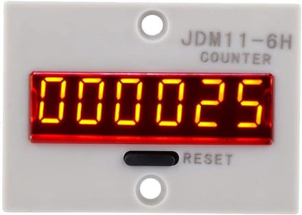 Digitale Spanningsloze Teller met LED Display 6 Cijfers