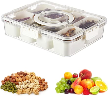 La'Moussawi ® Handige Meervaks Snackbox voor Verscheidenheid aan Snacks en Hapjes