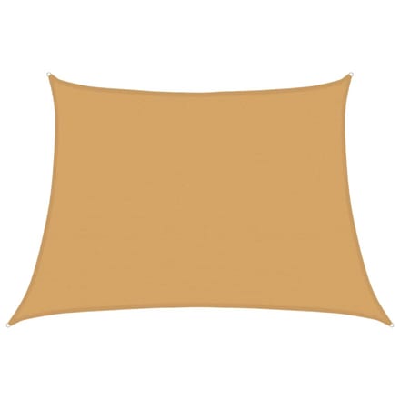 vidaXL - Zonnezeil - trapezium - 160 - g/m² - 4/5x3 - m - HDPE - lichtgrijs