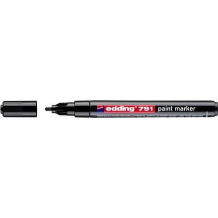 Paintmarker edding 791 op alcoholbasis 1-2mm zwart