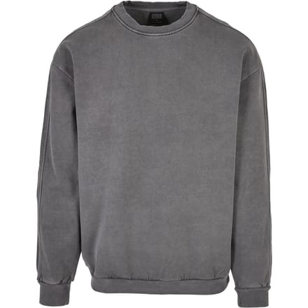 Urban Classics - Heavy Terry Garment Dye Crewneck sweater/trui - 3XL - Grijs