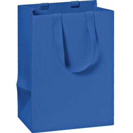 Stewo geschenktasje basic, formaat 10 x 8 x 14 cm., kleur donker blauw