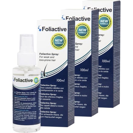 FOLIACTIEVE SPRAY, lotion tegen haaruitval 3 boxes