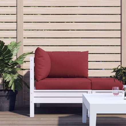 vidaXL - Palletkussens - 3 - st - oxford - stof - wijnrood