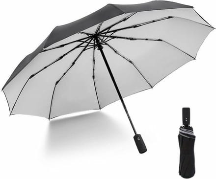 Bovista Moderne Stormparaplu - Opvouwbaar - Windproof Paraplu - Stormproef - Automatisch Uitklapbaar - Umbrella - Grijs