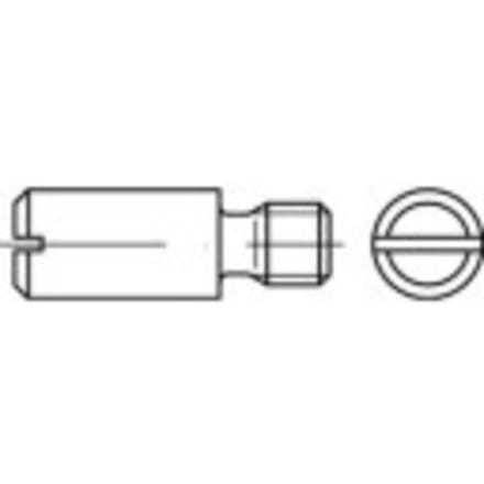 TOOLCRAFT 119066 Tapschroeven M3 5 mm Sleuf DIN 927 Staal 100 stuk(s)