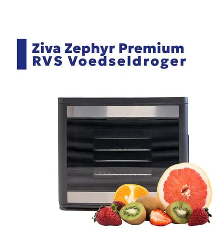 Ziva Zephyr Premium RVS Voedseldroger