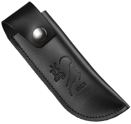 Robert Herder Lederen Schede met Riembevestinging tbv IBEX 80 mm – Zwart