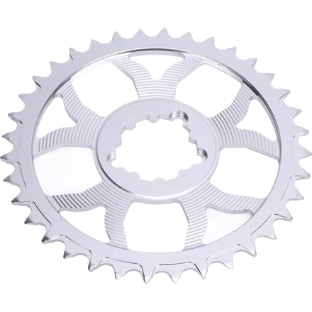 Plateau de vélo 36T Alliage d'aluminium 7075 Léger Dent Positive Négative Rond pour GXP white