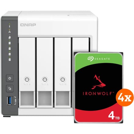 QNAP TS-433-4G + Seagate Ironwolf 16TB (4x4TB)