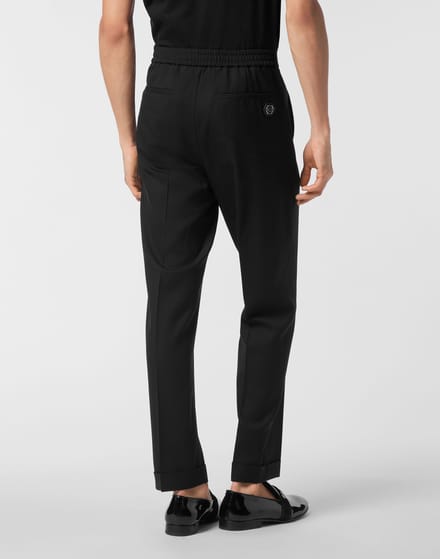 Wool Wide Leg Trousers