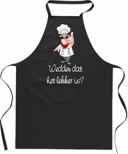 Mijncadeautje Keukenschort Wedden dat het lekker is