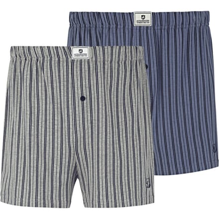 Jan Vanderstorm herren Boxershorts, Set Van 2 - 07 - blauw