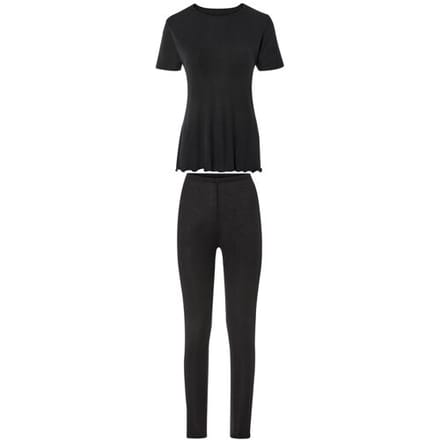 ESMARA Dames loungeset 2-delig (Zwart, S (36/38))