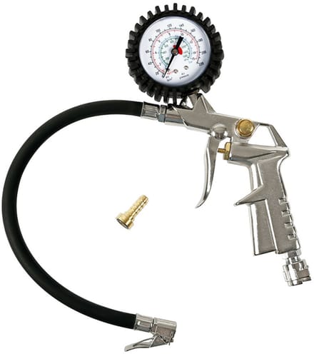 Blaaspistool met manometer