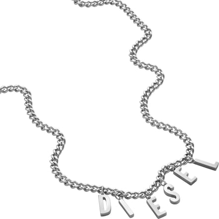 Diesel DX1494040 Herenketting - Zilverkleurig