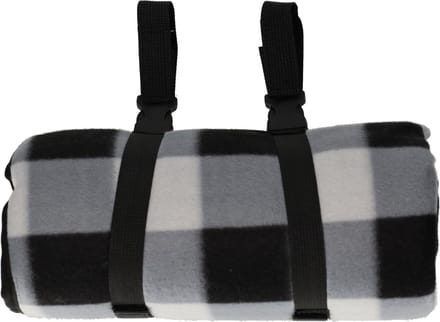 Norlander Picknickkleed - Met fietsdrager - Geruit - 120 x 135 cm - Grijs