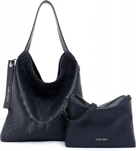 SURI FREY Schoudertas Black Label July Hobo Bag Blue Blauw