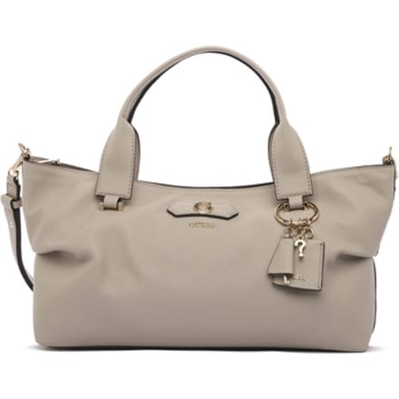 GUESS handtas schoudertas Suzy 3 Compartment Satchel Bone crème
