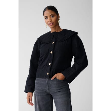 Shoeby La-sbquilted Sun Jacket Black Maat: M/L | Korte Jassen Outlet | Dames | Zwart