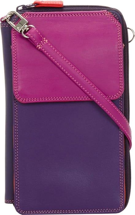 Mywalit Portemonnee Leder 11 cm - Unisex - Staand formaat - sangria multi