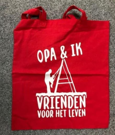 Vrienden voor het leven tas '' opa en ik ''