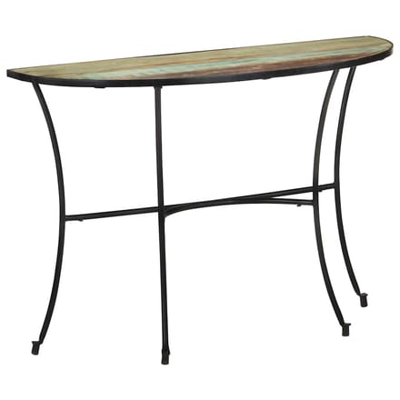 vidaXL - Bijzettafel - 110x40x77 - cm - massief - gerecycled - hout