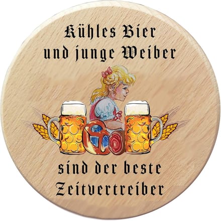 Houten Glasdeksel - Beker Deksel - Dranken Beschermen - Echt Hout - 10 cm - Bruin