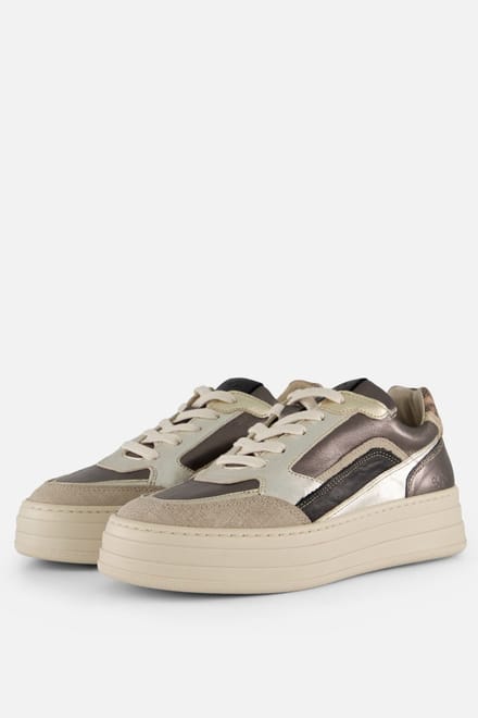 Aqa Sneakers taupe Leer - Dames - Maat 41