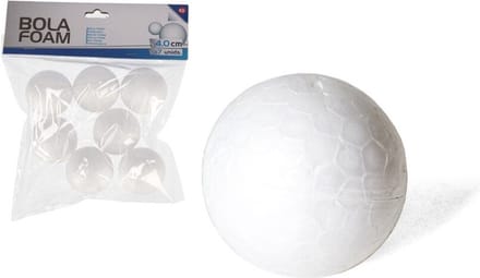 Piepschuim hobby vormen DIY ballen - 7x - styropor bollen - 4 cm