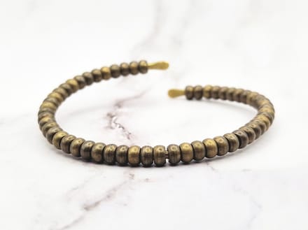 Mei's - Tibetan Copper Wrapped - armband dames - koper goud - polsmaat verstelbaar