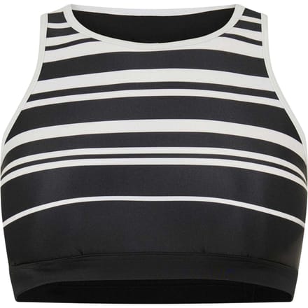 Zoggs Gestreepte crop-top voor dames (Zwart)