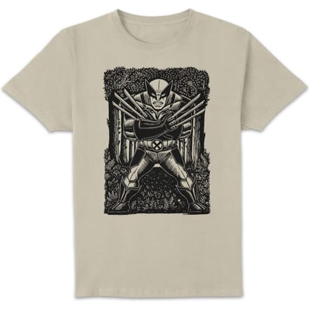 Marvel Wolverine Line Art Unisex T-Shirt - Cream - M