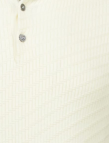 Born With Appetite poloshirt korte mouw creme