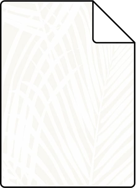 Proefstaal Origin Wallcoverings behang palmbladeren wit - 26,5 x 21 cm - 347741-S