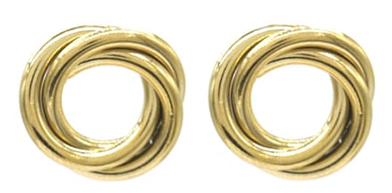 Oorbellen Swirl - RVS - 1,5 cm - Goudkleurig