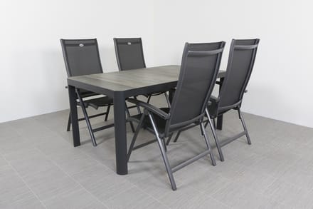 Hartman Salvatore/Queens 160x90 cm. verstelbare 4-persoons tuinset