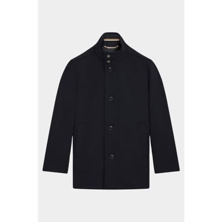 BOSS Black Wollen Jas Blauw H-Coxtan-234 10273687 01 50549193/404