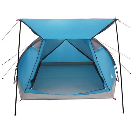vidaXL - Huisje - Tent - 6-persoons - Blauw - Polyester - en - Staal