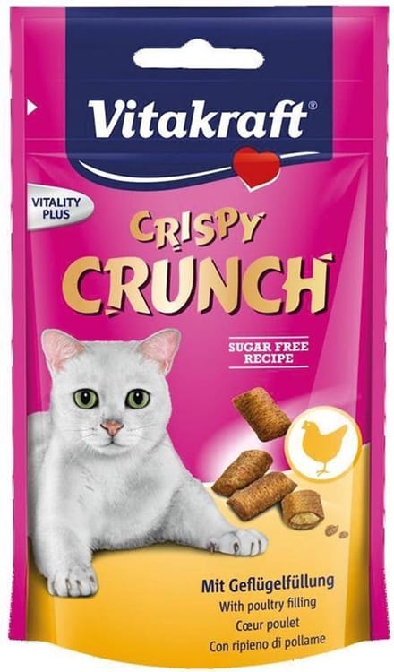 Vitakraft Crispy Crunch Gevogelte - Kat - Snack - 3 x 60 gr
