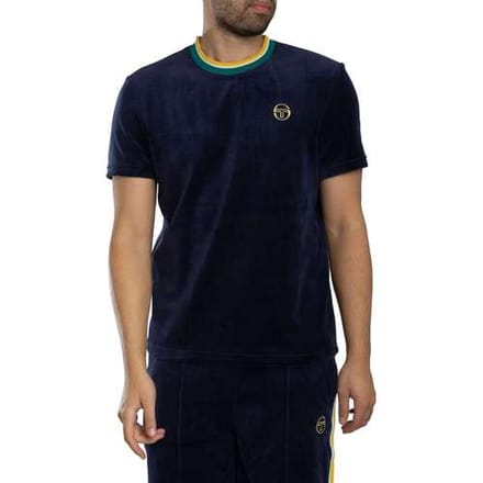 SERGIO TACCHINI MONTE VELOUR T-SHIRT MARITIME BLUE