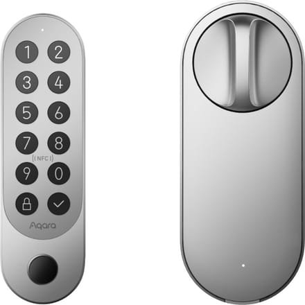 Aqara Smart Lock U200 Kit - Zilver - Slim Deurslot - Vingerafdruk & Pincode - Apple Home Key - Bluetooth & Matter
