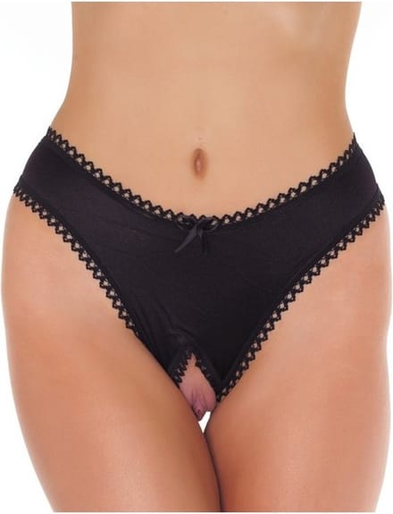 Amorable - Sexy Lingerie - Open Kruis - Zwart - Erotisch