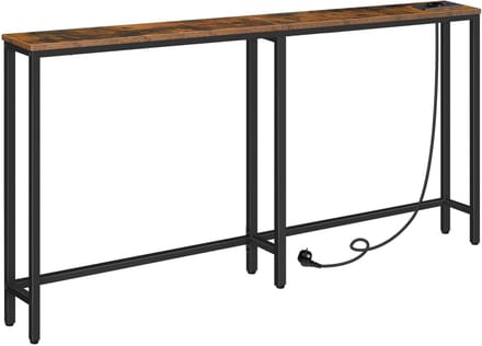Dailygoods - Smalle Consoletafel met Stopcontact en USB-poorten