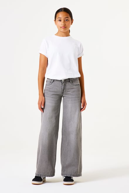 Wide leg jeans in 5-pocketmodel, model 'Marall'